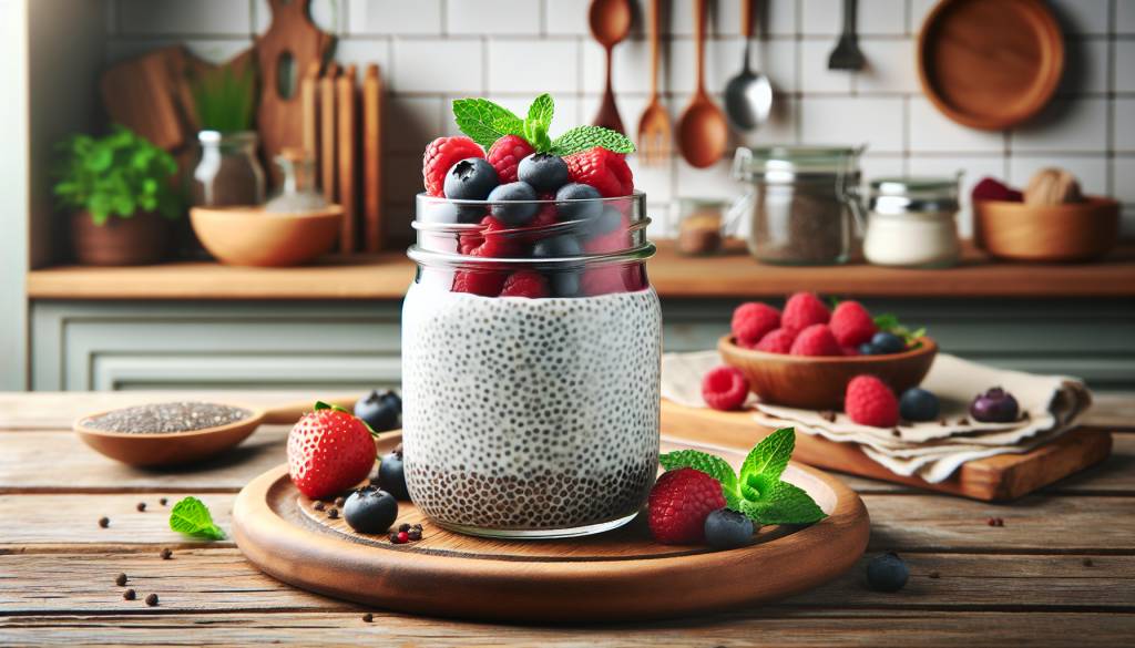 Veganer Chia-Pudding: ein Rezept für den schnellen Genuss