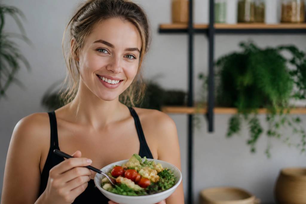 Fett im gesicht verlieren mit veganer ernährung